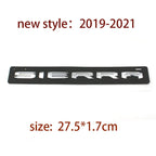 SIERRA new old style letter car stickers for Chevrolet GMC sierra rear trunk tail logo door labels modified Accessories decals
