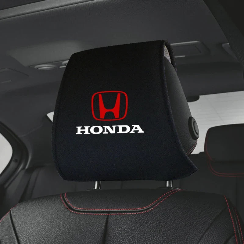Car Interior Accessories Super Soft Cotton Headrest Cover For Honda Odyssey Spirior CRV Civic XR-V HR-V City Accord Jazz