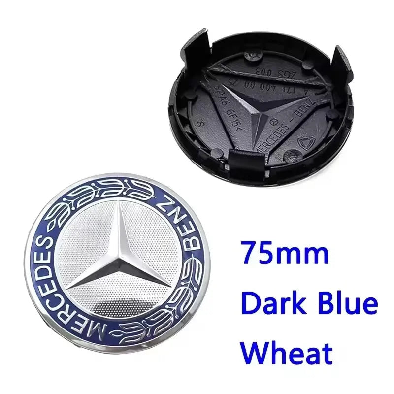 4pcs 56mm 60mm 75mm  68mm3Pin Car Wheel Center Cap Rim Hub Caps Emblem W202 W220 W213 W210 W164 E200 E260 E300 For Mercedes Benz