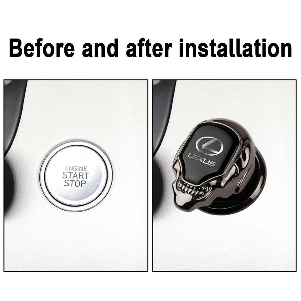 Car Interior Engine Start Stop Switch Button Cover Protective Accessories For Lexus LS IS350 ES300h ES300 IS250 IS220d NX350h RX