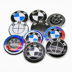 Carbon Fiber 50th Anniversary Front Rear Logo Kit for BMW 82mm 74mm Badge F30 F10 E46 E90  2-Pin Base DIY Replacement Decor Set