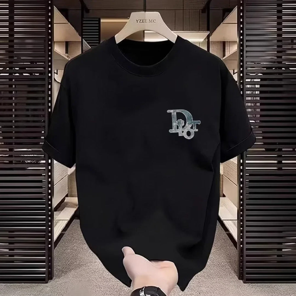 Fashion short-sleeved T-shirt - Men's and Women's New season round-neck printed 250G100%cotton half-sleeve T-shirt - Casual wear