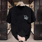 Fashion short-sleeved T-shirt - Men's and Women's New season round-neck printed 250G100%cotton half-sleeve T-shirt - Casual wear