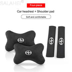 Fashion Couples For Toyota scion XA XB XD IQ TC Car Headrest Neck Pillows Seat Belt Protector Shoulder Pad Auto Accessories