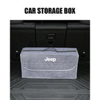 Car Trunk Organizer Box Large Capacity Folding Storage Bag Accessories For Jeep Wrangler Renegade Compass Gladiator Cherokee JL