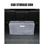 Car Trunk Organizer Box Large Capacity Folding Storage Bag Accessories For Jeep Wrangler Renegade Compass Gladiator Cherokee JL