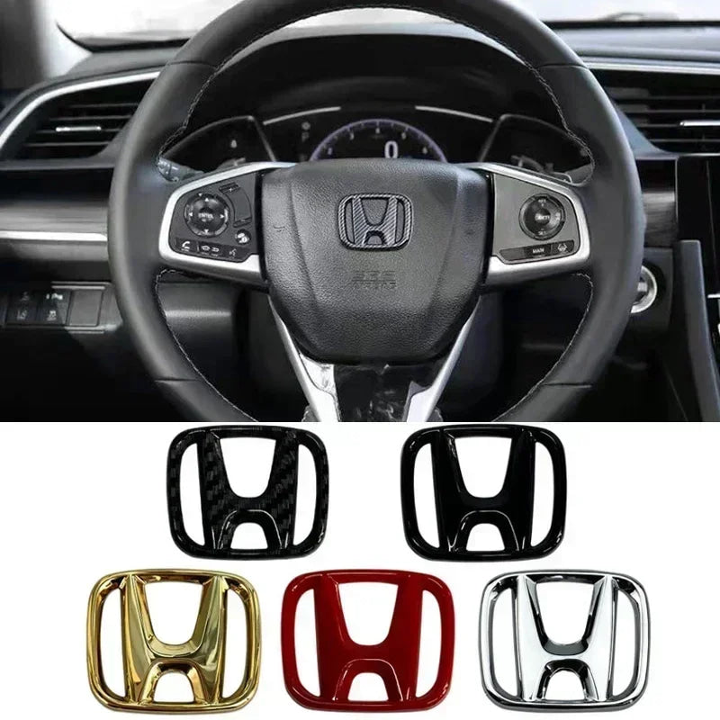 ABS Car Steering Wheel Logo Emblem Cover Sticker for Honda Accord Odyssey Jade CRV Fit CRZ City Civic HRV 8th Pilot Legend Pilot