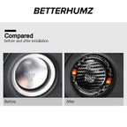 BETTERHUMZ Carbon Fiber For Mercedes Benz W204 W205 W212 C E Class Car Engine Start Stop Button Trim Ring Sticker Accessories