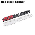 1 pcs 3D Chrome Metal Mugen Emblem Logo Rear Badge Car Trunk Sticker Car Styling for Honda Civic Accord CRV Fit