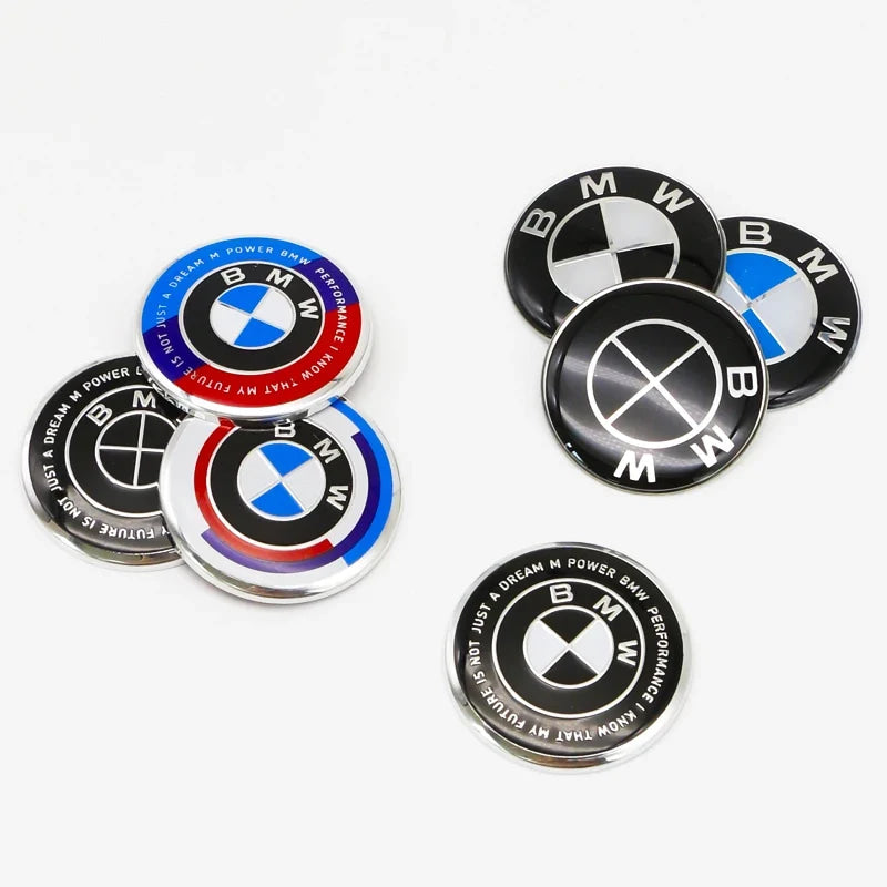 4.5cm Car Steering Wheel Decoration Badge Sticker For BMW G80 E84 F48 G01 G11 X1 X2 X3 X4 X5 X6 G07 Interior Emblem Accessorie