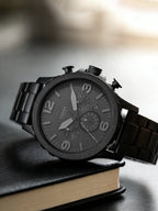 FOSSIL Men's Watch Original JR1401 Black Stainless Steel Chronograph Luxury Sport Quartz Wristwatch Relogio Masculino Reloj Homb