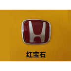 For Honda Civic Accord City H-Sticker Interior Modification CRV Jade Fit Acrylic Car Steering Wheel Emblem Odyssey Hybrid