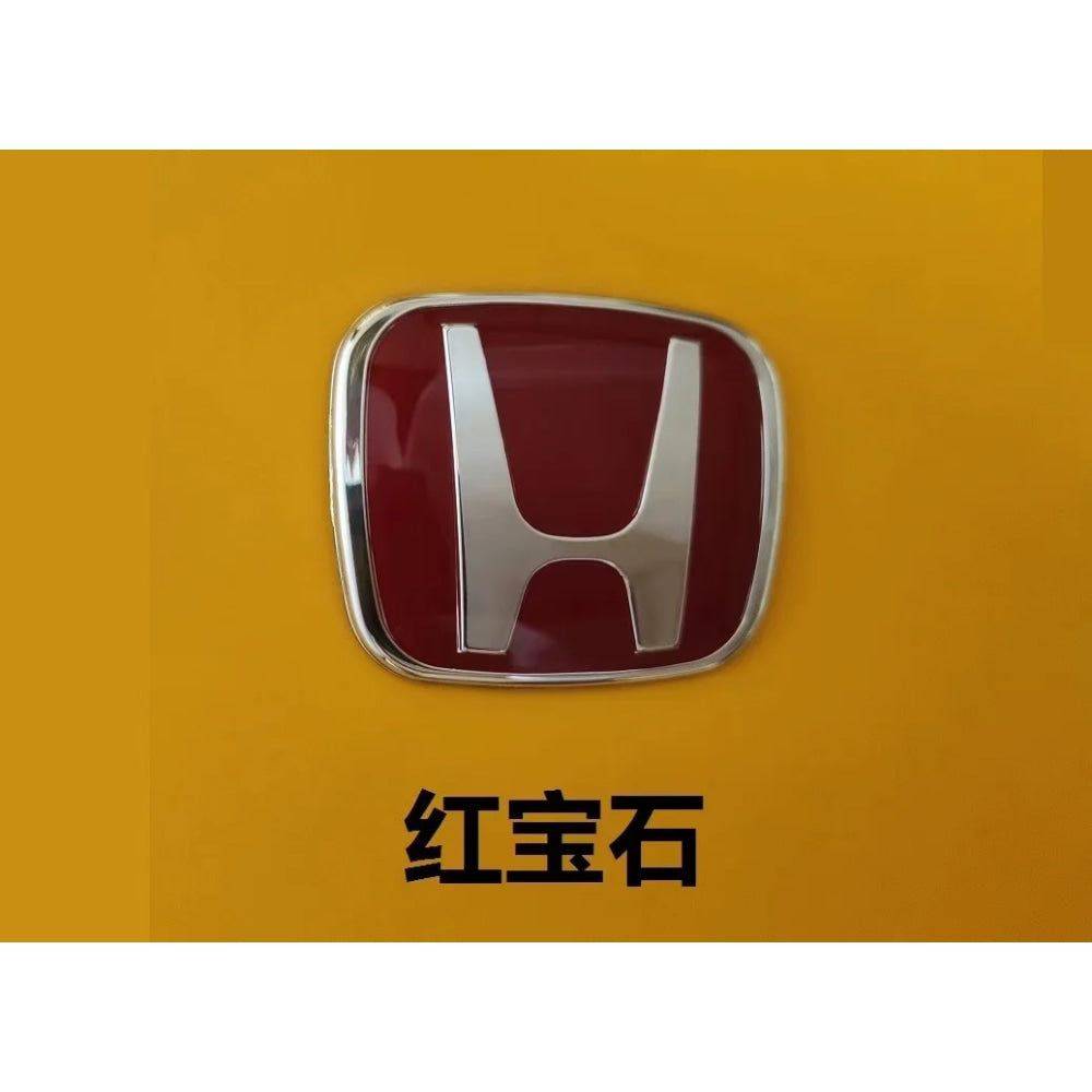 For Honda Civic Accord City H-Sticker Interior Modification CRV Jade Fit Acrylic Car Steering Wheel Emblem Odyssey Hybrid