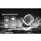 TSAR BOMBA Watch for Men Luxury Brand Tonneau Design Waterproof Clock Stainless Steel Wristwatch Fashion Rectangle Mens Watch