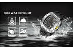 TSAR BOMBA Watch for Men Luxury Brand Tonneau Design Waterproof Clock Stainless Steel Wristwatch Fashion Rectangle Mens Watch