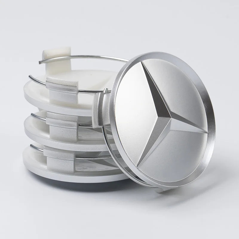 4PCS 75MM Car Wheel Center Hub Caps Tire Rim Covers Auto Accessories For Mercedes Benz CLA A180 W108 AMG CLK W201 W212 W213 W220