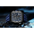 TSAR BOMBA Watch for Men Luxury Brand Tonneau Design Waterproof Clock Stainless Steel Wristwatch Fashion Rectangle Mens Watch