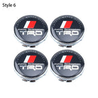 4pcs 60mm Car Tyre Wheel Center Hub Cap Badge For Toyota C-hr Prado Rav4 Yaris Hilux Prius Avensis Corolla Camry Accessories