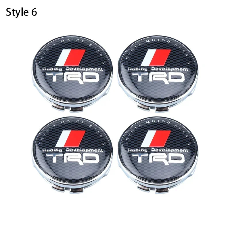 4pcs 60mm Car Tyre Wheel Center Hub Cap Badge For Toyota C-hr Prado Rav4 Yaris Hilux Prius Avensis Corolla Camry Accessories