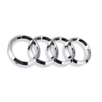 4 Rings ABS Car Front Hood Emblem Bonnet Rear Logo For Audi A3 A4 B8 8P A6 C7 A5 Q5 B7 B6 B9 SLINE QUTTRO RS Q3 Q7 S3 S4 S5 S6