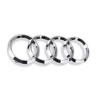 4 Rings ABS Car Front Hood Emblem Bonnet Rear Logo For Audi A3 A4 B8 8P A6 C7 A5 Q5 B7 B6 B9 SLINE QUTTRO RS Q3 Q7 S3 S4 S5 S6