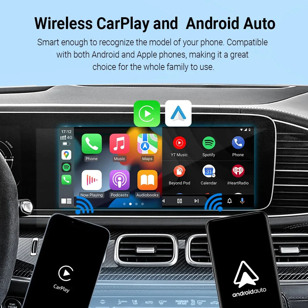 OTTOCAST Play2Video Express Wireless CarPlay Android Auto Adapter for Youtube Netflix for Volvo Chevrolet VW CarAccessorie