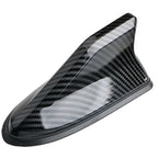 16cm Universal Carbon Fiber Look Car Roof Top Mount Shark Fin Aerial Antenna Toppers Auto Radio AM FM Antenna Signal Amplifier