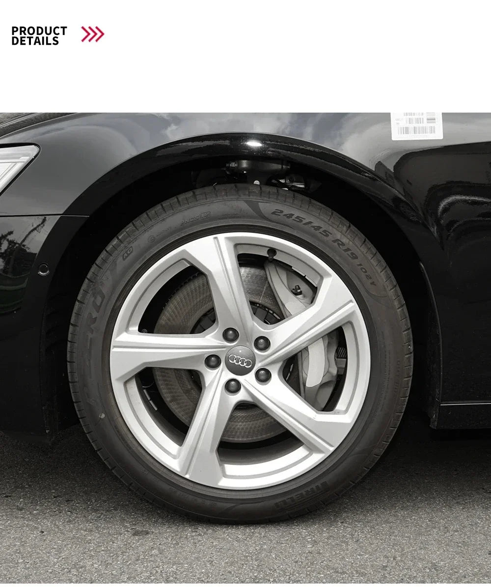 For Audi A8 A5 A6 C5 C6 C7 A7 A1 A3 A4 B5 Q3 Q5 Q7 TT 4pcs 60mm 61mm 68mm 69mm Car Wheel Hub Center Caps Rim Cover Accessories