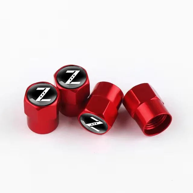 4Pcs Car Styling For Z Badge Aluminium Alloy Wheel Tire Valve Cover Caps Auto Accessories Car Motorcycle For Nissan Accessories