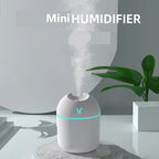 Mini humidificador de aire USB de 250ML, difusor de aceites esenciales aromáticos para el hogar y el coche, generador de niebla silencioso ultrasónico con lámpara LED de Color