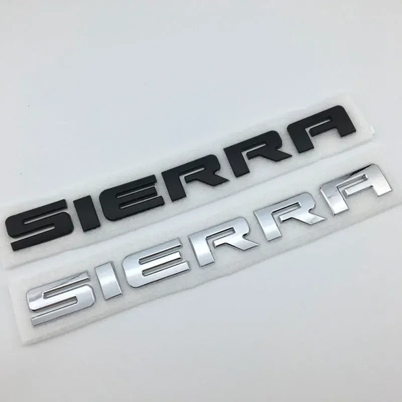 SIERRA new old letter logo car stickers for GMC sierra original rear boot label trunk modified Accessories decoration decals