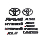 Overlays NEW 2019-2024 Suitable for Toyota Rav4 XLE XSE AWD Hybrid Matte Blackout Emblems Kits