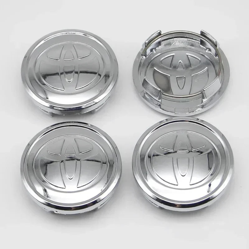 4pcs 57mm/62mm Car Tyre Wheel Center Hub Cap Badge Logo Rim Emblem For Toyota Corolla Camry Yaris CHR Rav4 Auris Verso Avalon