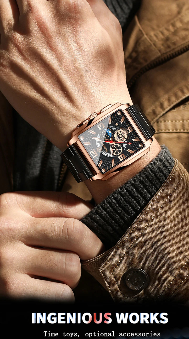 BINBOND Luxury quartz wristwatches luminous waterproof auto date chronograph men's watch business sport fashion casual reloj