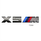 1PCS Grey Car Trunk Badge Sticker For BMW X1M X2M X3M X4M F25 F26 G01 G02 X5M G05 X6M F15 F16 E70 E71 X7M X8 M