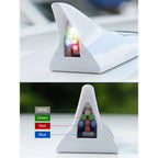 Universal LED Car Roof Top Mount Shark Fin Aerial Antenna Auto Radio AM FM Antenna Decoration Signal Amplifier for Car SUV