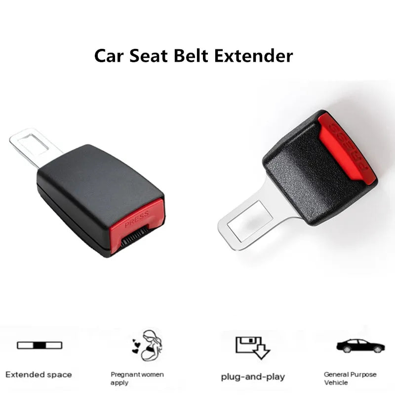 Car Seatbelt Extender Auto Seat Belt Extender Vehicle Thickened Insert Plug Buckle Extension Accessories