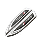 2Pcs Car Metal Car Wing Side Emblem Fender Stickers For Toyota Rav4 TRD Prado Hilux Corolla Auris Prius Camry Venza