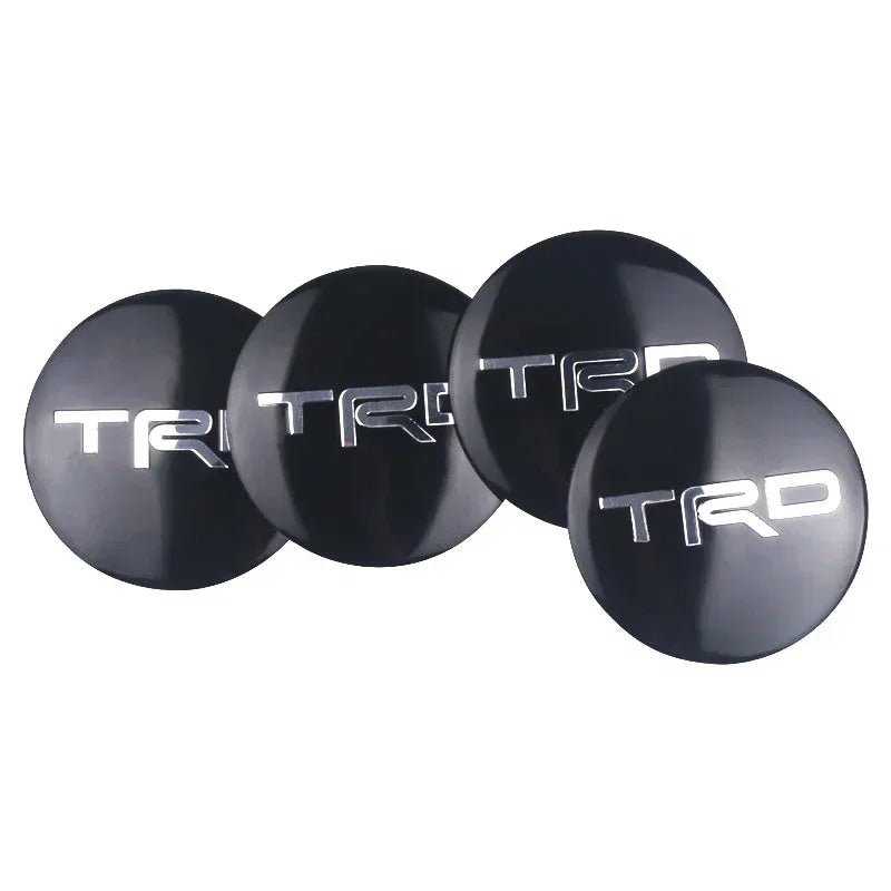 4Pcs 56MM Car Styling Aluminum Wheel Center Hub Caps Stickers For Toyota Rav4 Corolla Camry Aqua Yaris Cross Auris TRD GR Sport