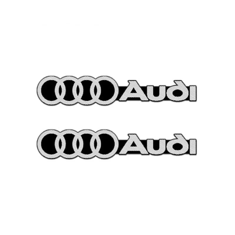 3D Aluminum Car Audio Logo Speaker Emblem Badge Sticker For Audi A3 A4 A5 A6 A7 A1 Q2 Q4 Q3 Q5 Q7 Q8 S3 S4 S5 S6 TT Accessories