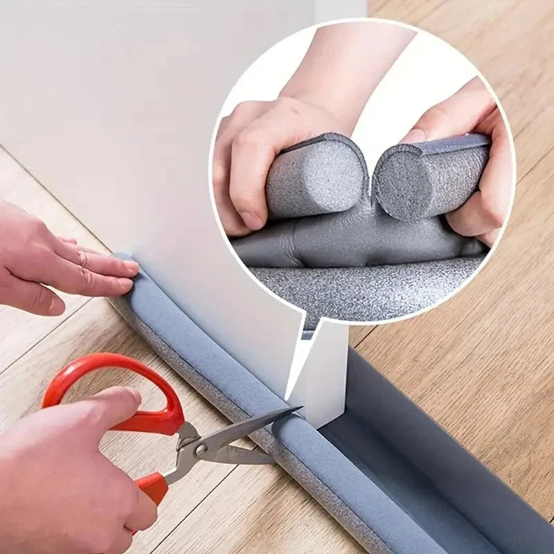 A Sealing Strip Door Seam Door Bottom Sealing Strip Sound Insulation Wind Strip Foam Tape Bedroom Door Gap Waterproof Handwork - VibraStore