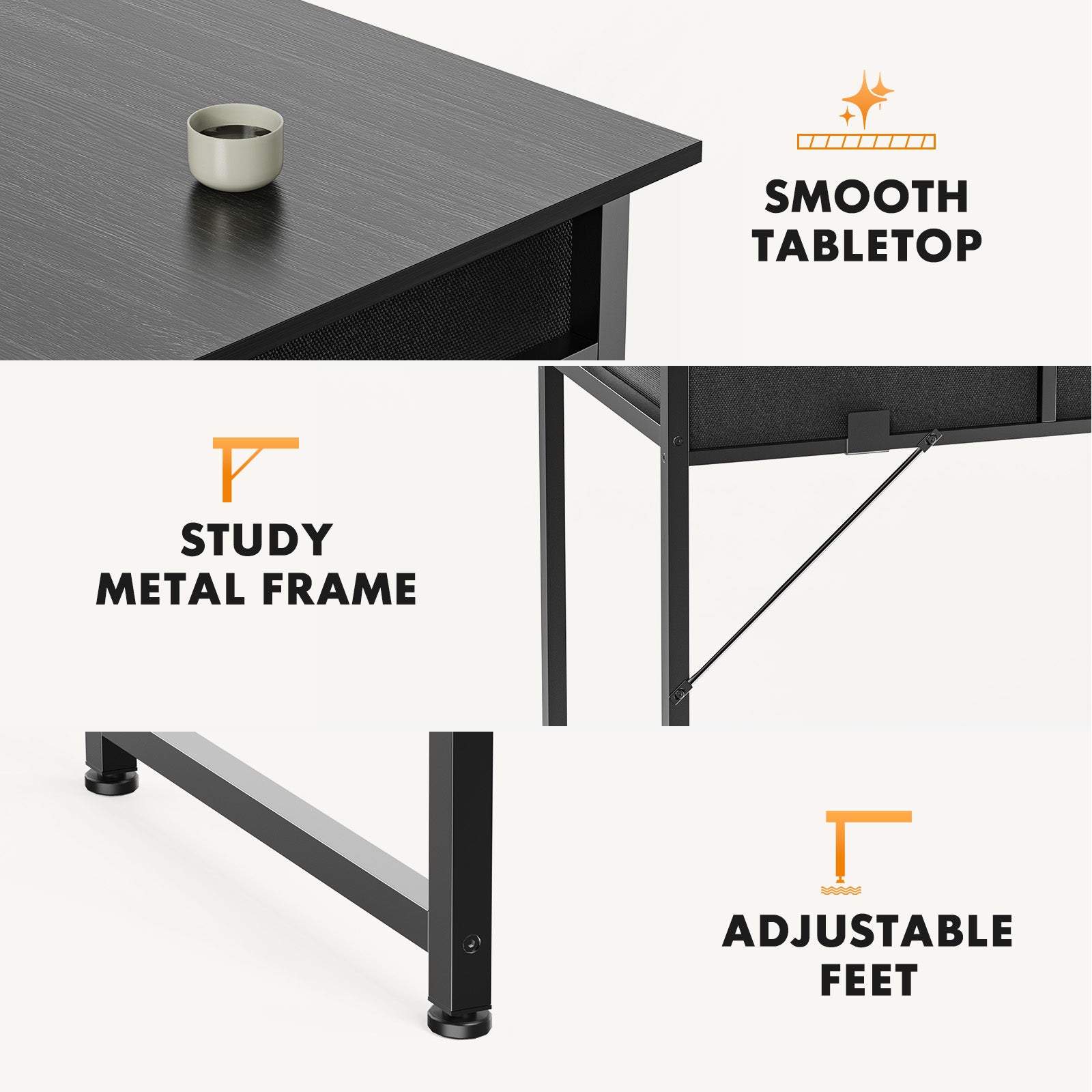 Small Home Office Bedroom Writing Learning Computer Desk