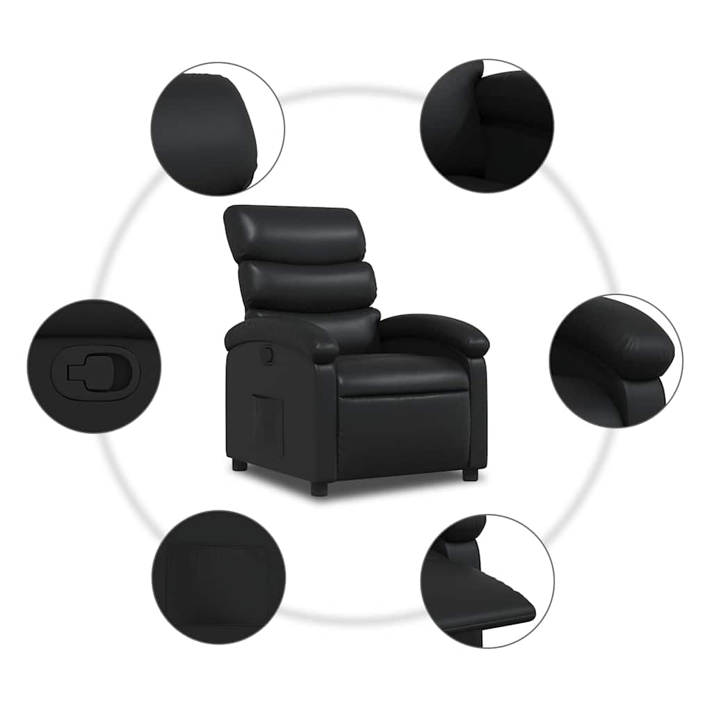 Recliner Chair in Faux Leather,   Massage Chair in Faux Leather