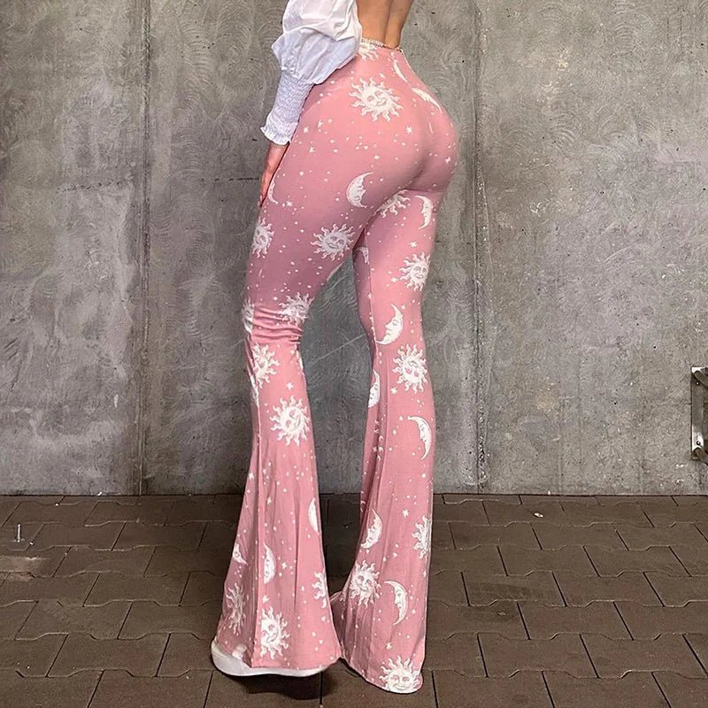 Abstract Print Slim Leggings Yoga Pants Casual Trousers Long Pants Fashionable Autumn Winter New Arrival Women's Clothing - VibraStore