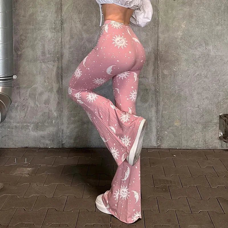 Abstract Print Slim Leggings Yoga Pants Casual Trousers Long Pants Fashionable Autumn Winter New Arrival Women's Clothing - VibraStore