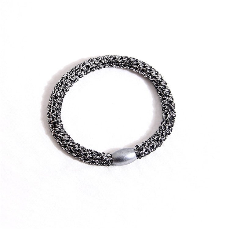 Accessories Thick Leather Cover Durable Base Rubber Hair Rope Headdress - VibraStore