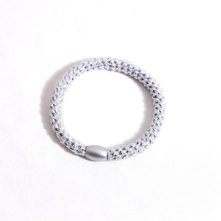 Accessories Thick Leather Cover Durable Base Rubber Hair Rope Headdress - VibraStore