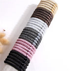 Accessories Thick Leather Cover Durable Base Rubber Hair Rope Headdress - VibraStore
