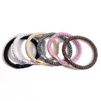 Accessories Thick Leather Cover Durable Base Rubber Hair Rope Headdress - VibraStore