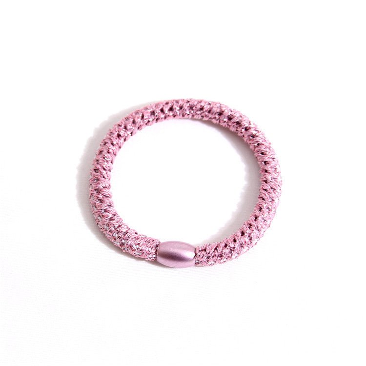 Accessories Thick Leather Cover Durable Base Rubber Hair Rope Headdress - VibraStore